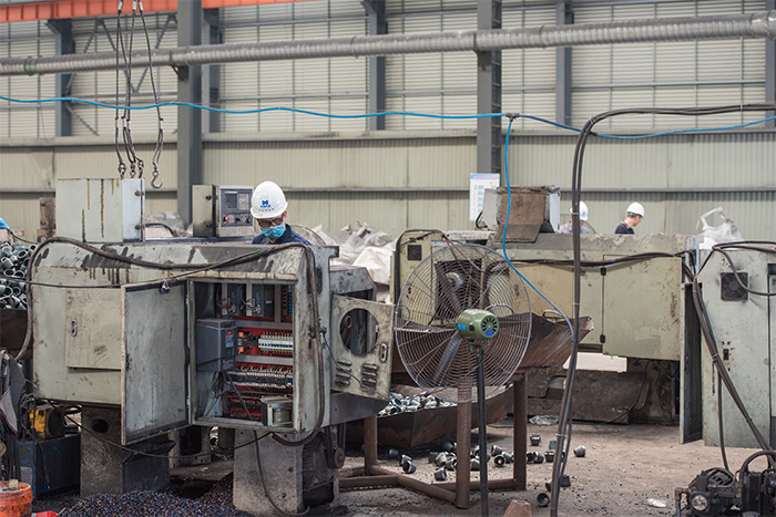 临汾网架配件-锥头加工车间